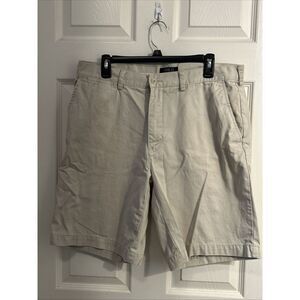 Polo Ralph Lauren Shorts Mens 34 Khaki Beige Chino Flat Front 8" Inseam‎